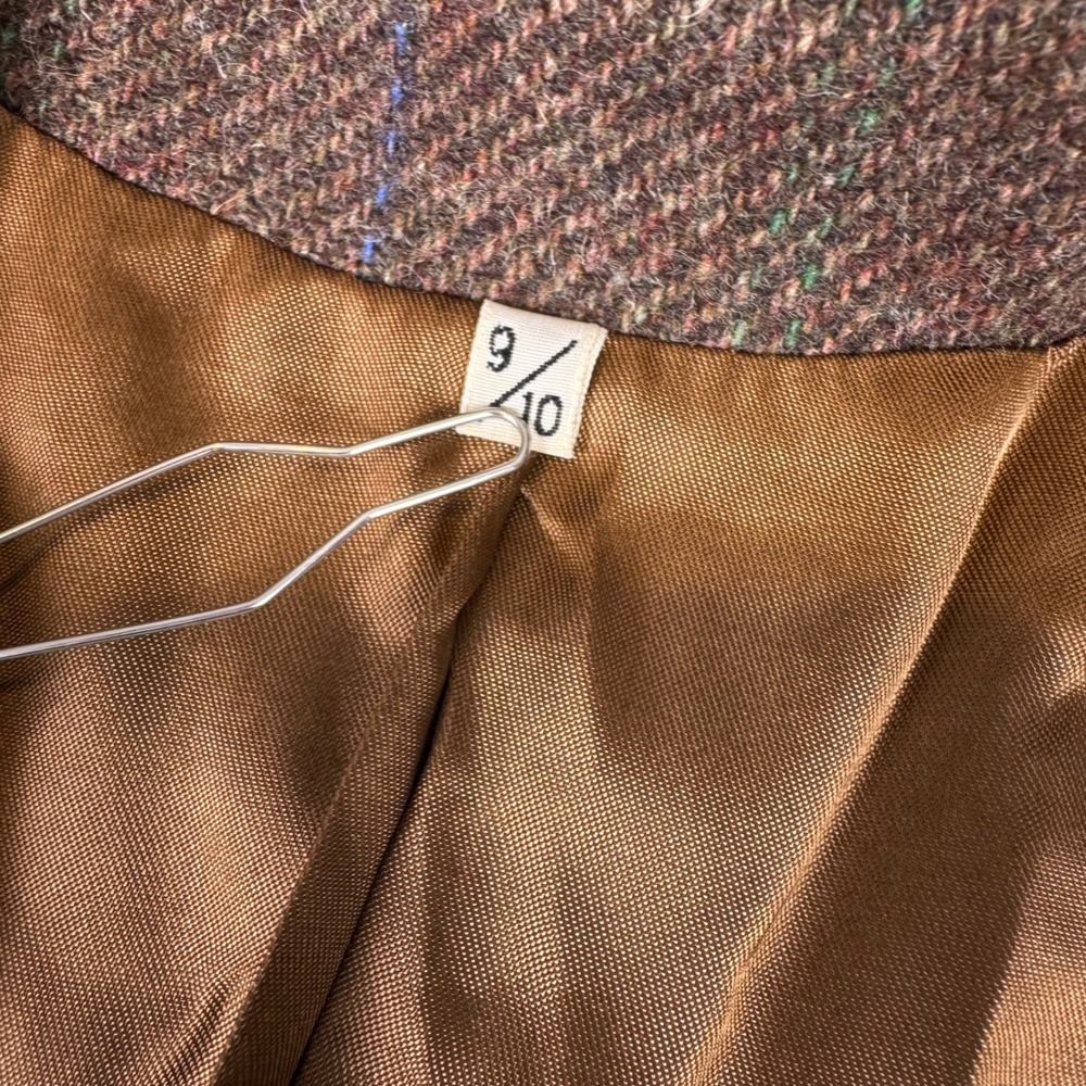 Peabody‎ House International Brown Wool Windowpane Plaid Blazer Jacket 9/10 VTG - Picture 3 of 12